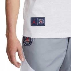 NIKE JORDAN T-SHIRT PARIS SAINT-GERMAIN WORDMARK Bianco -Tendenza Italia nike jordan db6510 t shirt paris saint germain wordmark sport style uomo 044500001 051 4
