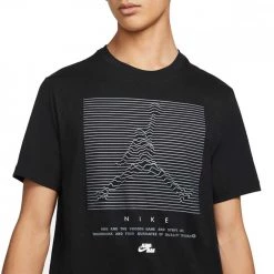 NIKE JORDAN T-SHIRT JUMPMAN Nero -Tendenza Italia nike jordan dh8972 t shirt jumpman sport style uomo 044500101 010 3