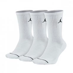 NIKE JORDAN CALZE JUMPMAN CREW 3 PACK Bianco