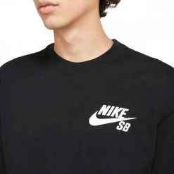 NIKE SB T-SHIRT LOGO SKATE Nero -Tendenza Italia nike sb dc7817 t shirt logo street style uomo 042208001 010 3