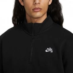 NIKE SB FELPA MEZZA ZIP PREMIUM GFX Nero -Tendenza Italia nike sb dh2647 felpa mezza zip premium gfx street style uomo 044580701 010 3