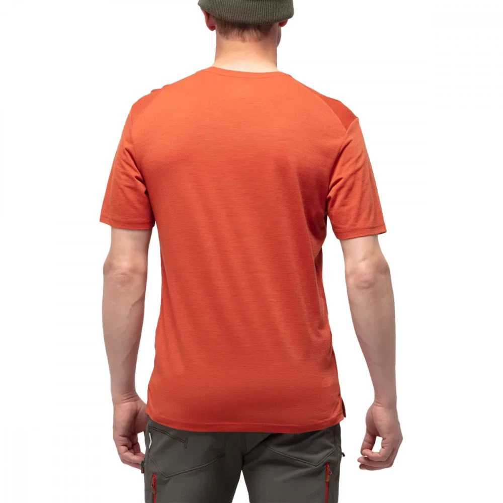 NORRONA T-SHIRT SVALBARD WOOL Arancio - immagine 3
