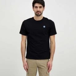 NORTH SAILS T-SHIRT MINI LOGO Nero -Tendenza Italia north sails 692791000 t shirt mini logo casual uomo 045023101 0999 2
