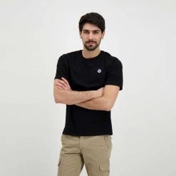 NORTH SAILS T-SHIRT MINI LOGO Nero -Tendenza Italia north sails 692791000 t shirt mini logo casual uomo 045023101 0999 4