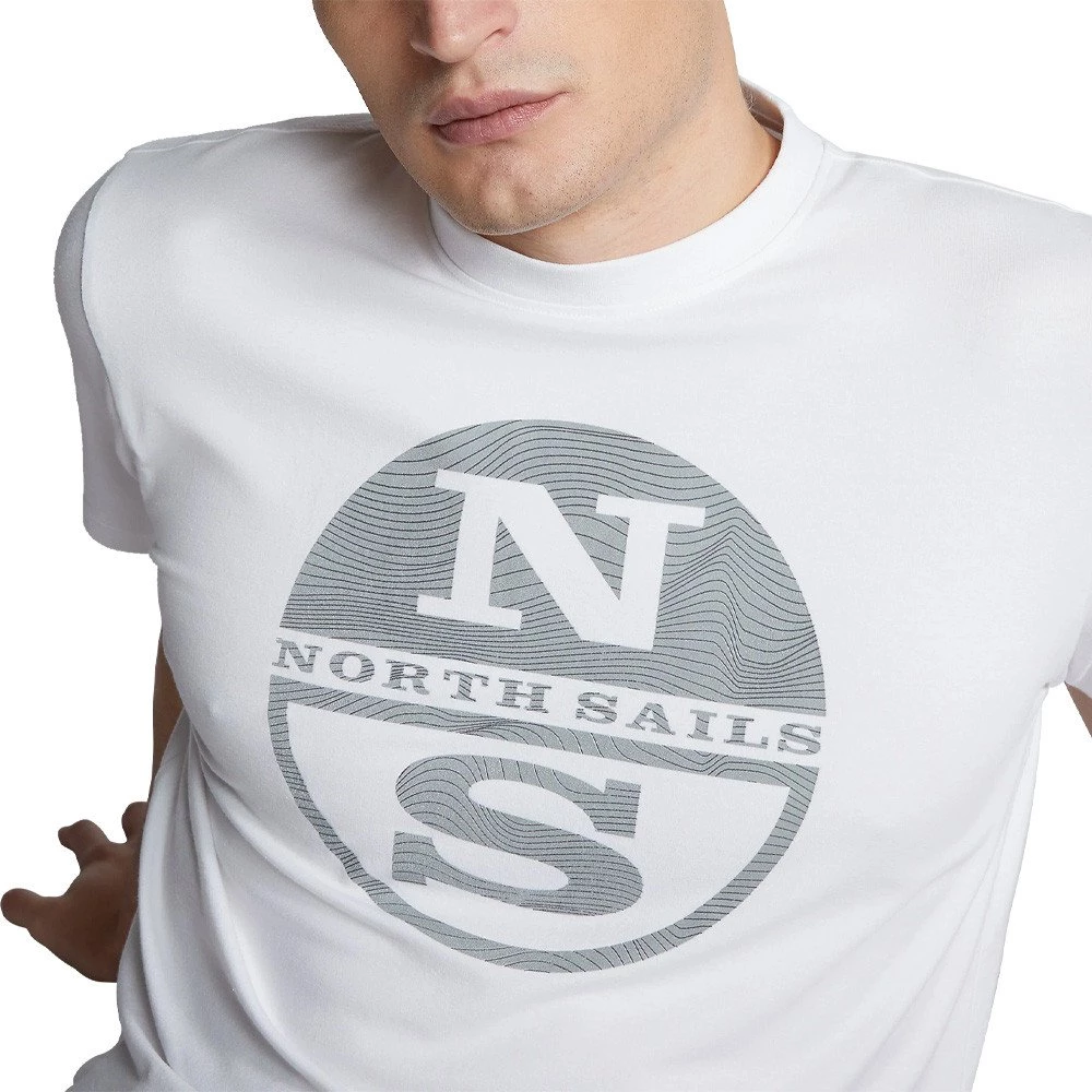 NORTH SAILS T-SHIRT MACRO LOGO IN TONO Bianco 6 NORTH SAILS T-SHIRT MACRO LOGO IN TONO Bianco - immagine 4