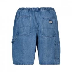 OBEY BERMUDA JEAN EASY DENIM CARPENTER Azzurro -Tendenza Italia obey 22mc0000092 bermuda jean easy denim carpenter street style uomo 044934301 lin 3