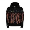 FELPA CON CAPPUCCIO OCTOPUS MORE FIRE Nero