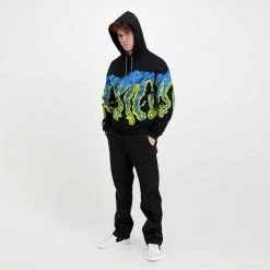 FELPA CON CAPPUCCIO OCTOPUS DRAFT Nero -Tendenza Italia octopus 22sosh11 felpa con cappuccio octopus draft street style uomo 044742401 black 6
