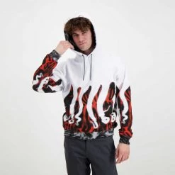 FELPA C/CAPP OCTOPUS HALF TONE Bianco -Tendenza Italia octopus 22sosh13 felpa c capp octopus half tone mare uomo 044742501 white 5