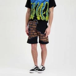 BERMUDA OCTOPUS BRICKS Nero -Tendenza Italia octopus 22soss19 bermuda octopus bricks street style uomo 044743101 black 4