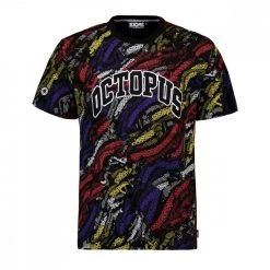 T-SHIRT OCTOPUS DECO Nero