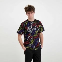 T-SHIRT OCTOPUS DECO Nero -Tendenza Italia octopus 22sots09 t shirt octopus deco street style uomo 044743801 black 5