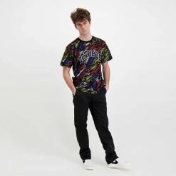 T-SHIRT OCTOPUS DECO Nero -Tendenza Italia octopus 22sots09 t shirt octopus deco street style uomo 044743801 black 6