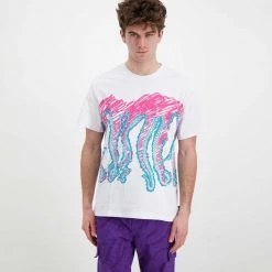 T-SHIRT OCTOPUS DRAFT Bianco -Tendenza Italia octopus 22sots11 t shirt octopus draft street style uomo 044744001 white 3
