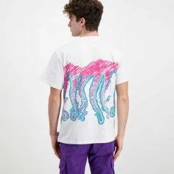T-SHIRT OCTOPUS DRAFT Bianco -Tendenza Italia octopus 22sots11 t shirt octopus draft street style uomo 044744001 white 4