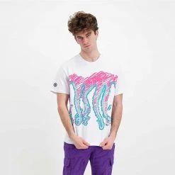 T-SHIRT OCTOPUS DRAFT Bianco -Tendenza Italia octopus 22sots11 t shirt octopus draft street style uomo 044744001 white 5