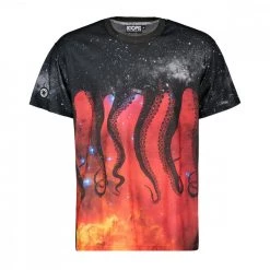 T-SHIRT OCTOPUS GALAXY Nero