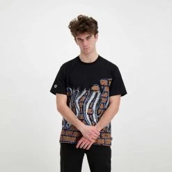 T-SHIRT OCTOPUS BRICKS Nero 12 T-SHIRT OCTOPUS BRICKS Nero -Tendenza Italia octopus 22sots21 t shirt octopus bricks street style uomo 044744501 black 5