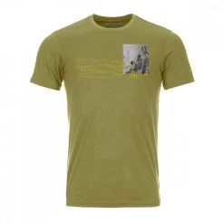 ORTOVOX T-SHIRT 140 COOL ILLU-PIC Verde
