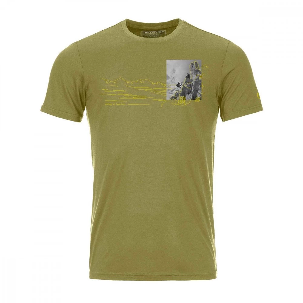 ORTOVOX T-SHIRT 140 COOL ILLU-PIC Verde