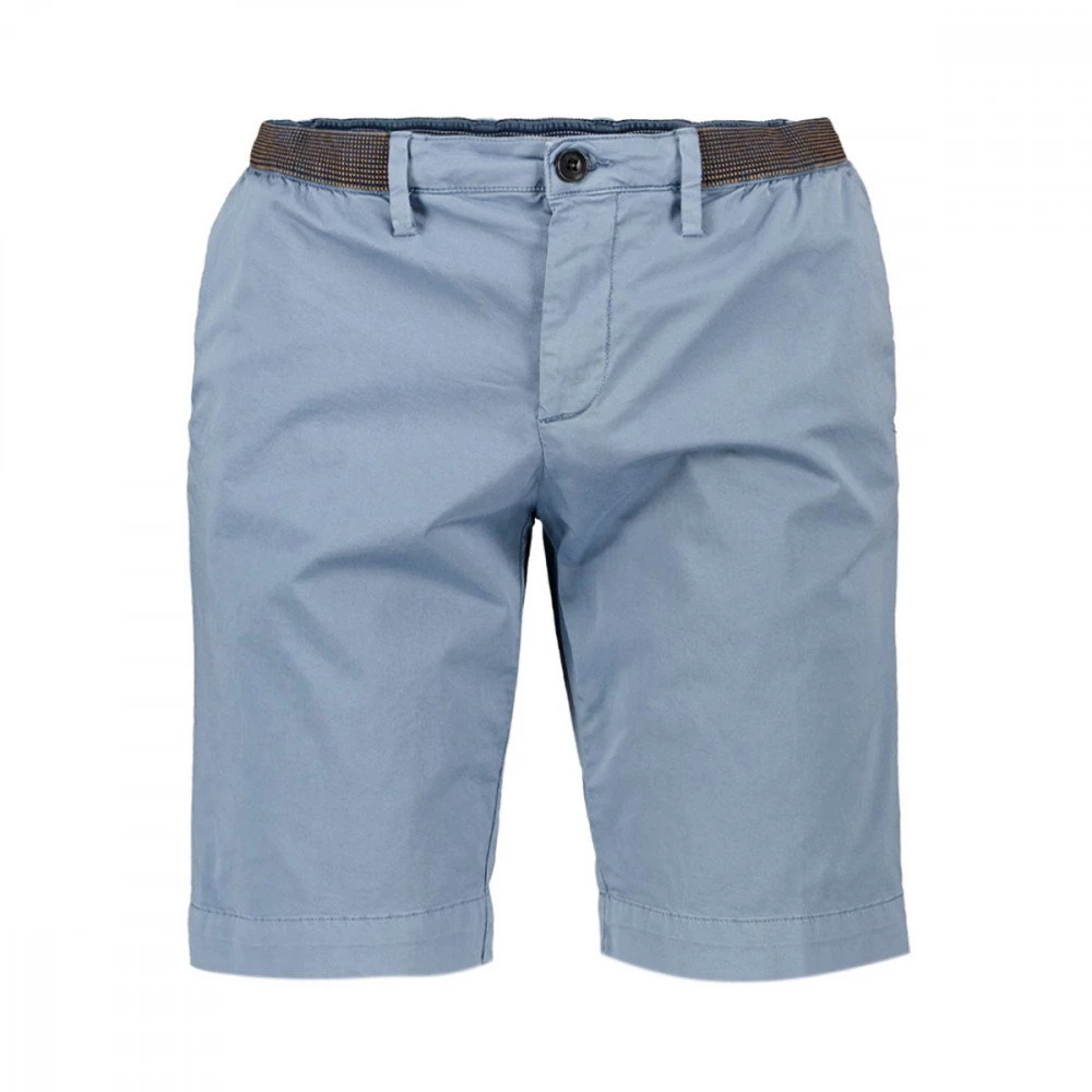 PERFECTION BERMUDA CHINO CON CINTURA ELASTICA Azzurro