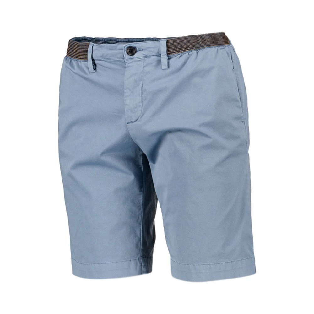 PERFECTION BERMUDA CHINO CON CINTURA ELASTICA Azzurro - immagine 2