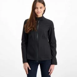 PEUTEREY BIKER FLYERS IN SOFTSHELL DONNA Nero -Tendenza Italia peuterey ped3555 biker flyers in softshell donna giacconi donna 042681901 ner 3