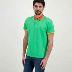 PEUTEREY POLO NEW SELANDINA Verde -Tendenza Italia peuterey peu3936 polo new selandina casual uomo 045019301 674 3