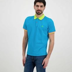 PEUTEREY POLO NEW SELANDINA Azzurro -Tendenza Italia peuterey peu3936 polo new selandina casual uomo 045019401 608 3