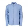 PEUTEREY CAMICIA COLLO FRANCESE IN LINO VINTEX Azzurro