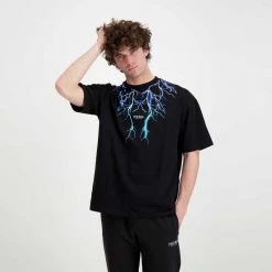 PHOBIA T-SHIRT LIGHTNING Nero 10 PHOBIA T-SHIRT LIGHTNING Nero -Tendenza Italia phobia ph 1bbllb t shirt fulmini street style uomo 044745001 bbllb 4