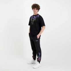 PHOBIA T-SHIRT LIGHTNING Nero -Tendenza Italia phobia ph 1bbpuyel t shirt fulmini street style uomo 044745101 puyel 5