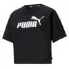 PUMA T-SHIRT CROP ESSENTIAL LOGO DONNA Nero -Tendenza Italia puma 586866 t shirt crop essential logo donna sport style donna 044785801 01 1