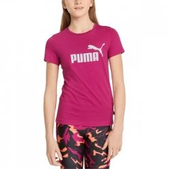 PUMA T-SHIRT ESSENTIAL BAMBINA Fucsia -Tendenza Italia puma 587029 t shirt essential bambina abbigliamento bambino 044783901 14 3