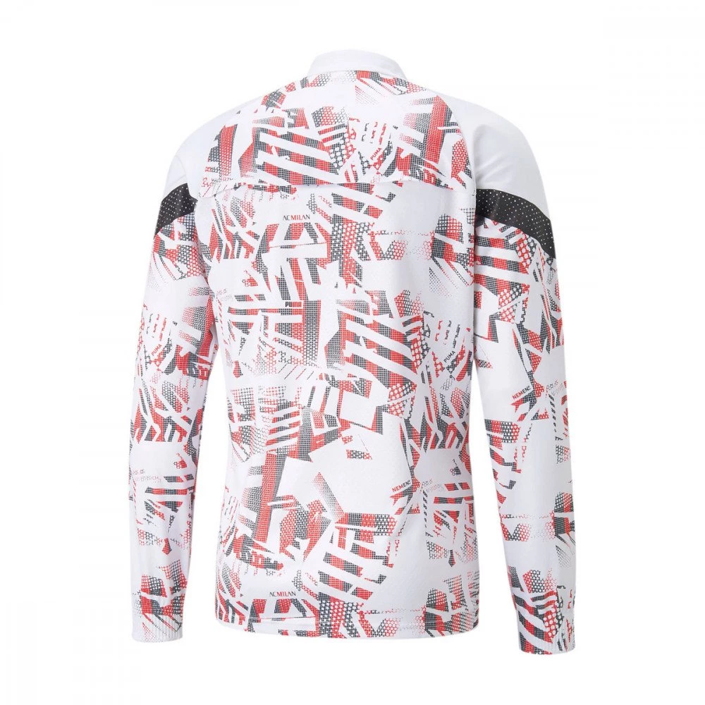 PUMA MAGLIA MANICA LUNGA 1/2 ZIP PRE MATCH X NEMEN Bianco - immagine 2