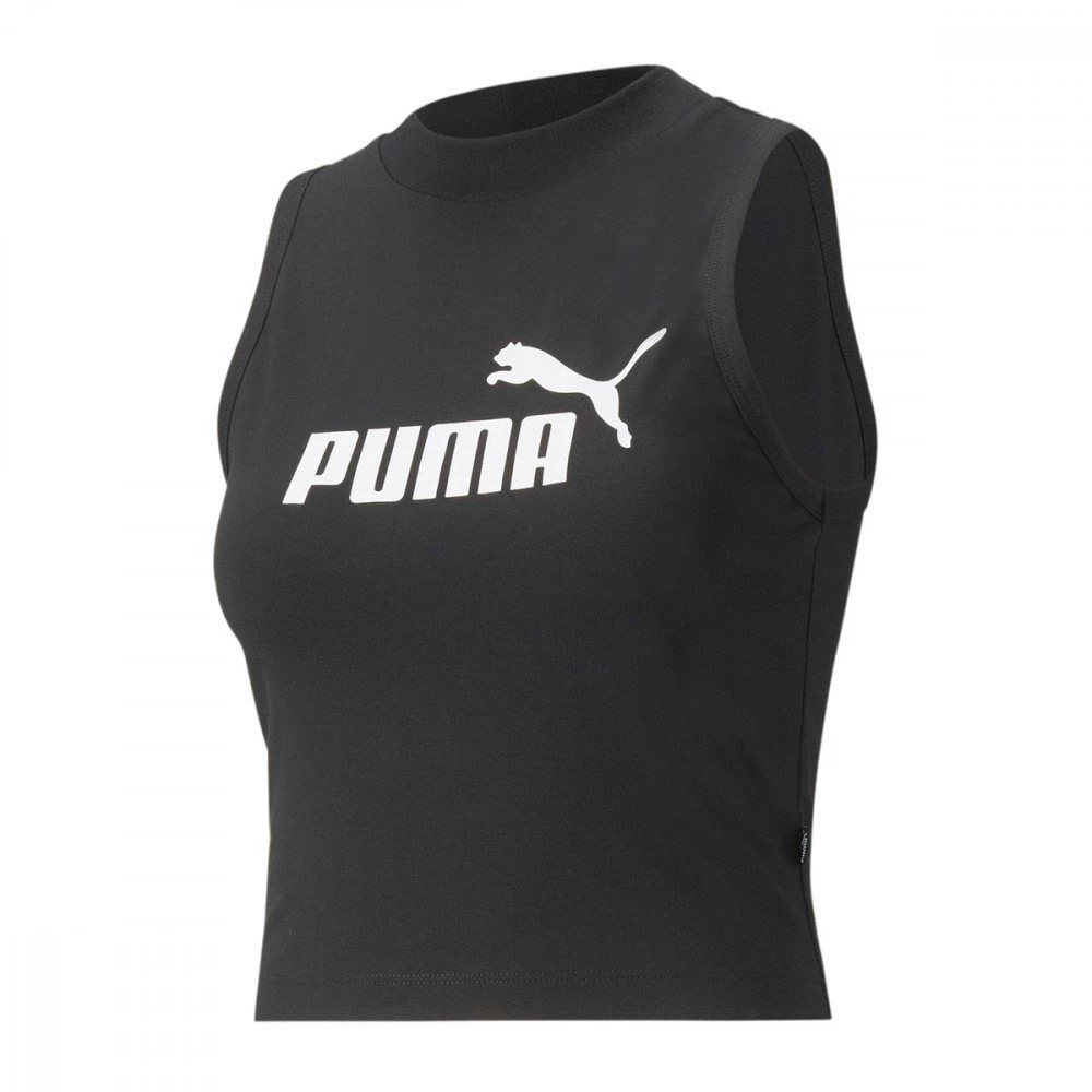 PUMA CANOTTA CROP ESSENTIAL DONNA Nero 3 PUMA CANOTTA CROP ESSENTIAL DONNA Nero