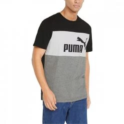 PUMA T-SHIRT ESSENTIAL COLORBLOCK Grigio, Nero 8 PUMA T-SHIRT ESSENTIAL COLORBLOCK Grigio, Nero -Tendenza Italia puma 848770 t shirt essential colorblock sport style uomo 044787501 01 3