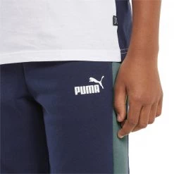 PUMA PANTALONI COLORBLOCK GARZATI BAMBINO Blu, Grigio -Tendenza Italia puma 849219 pantaloni colorblock garzati bambino abbigliamento bambino 046037501 06 6