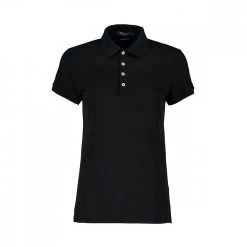 RALPH LAUREN POLO MANICA CORTA DONNA Nero