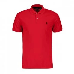 RALPH LAUREN POLO IN PIQUE' STRETCH Rosso