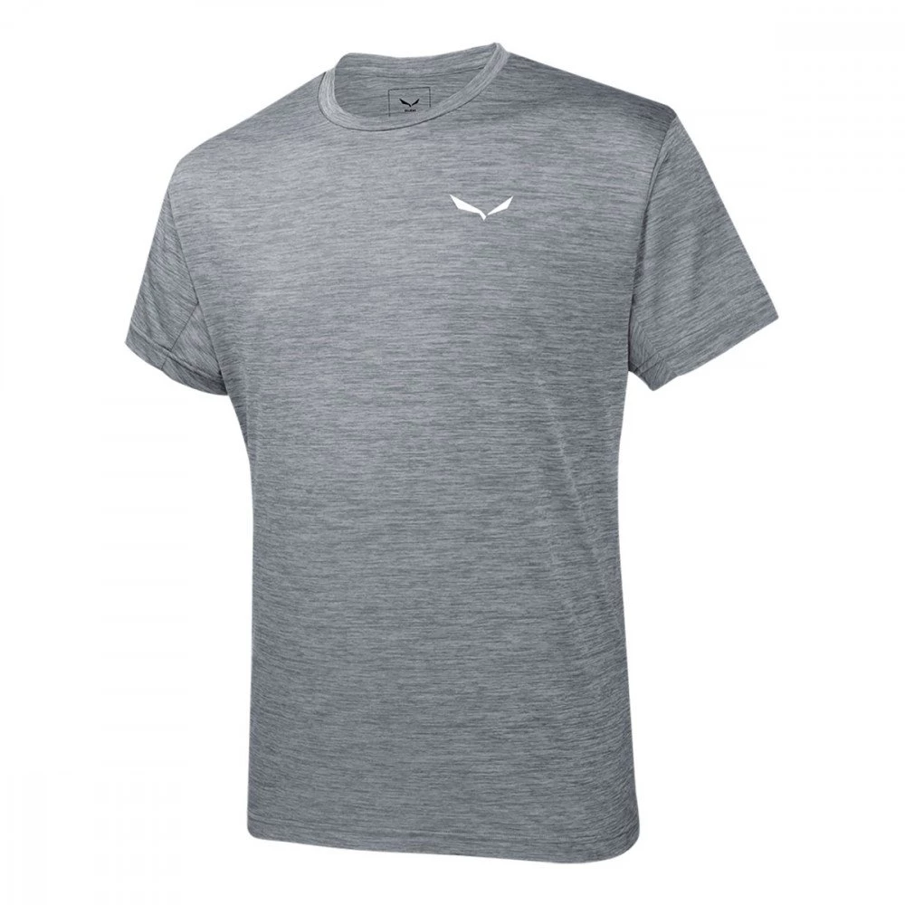 SALEWA T-SHIRT PUEZ MELANGE DRY'TON Grigio