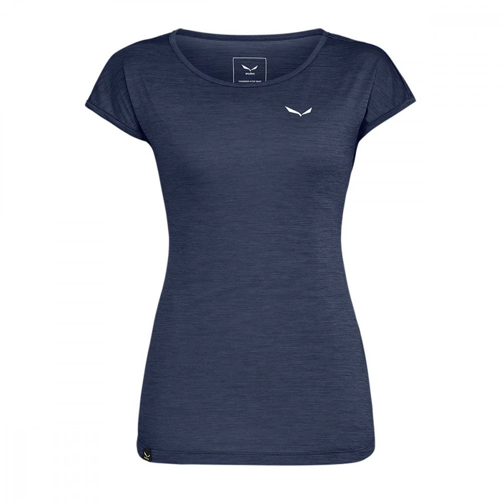SALEWA T-SHIRT PUEZ MELANGE DONNA Blu 3 SALEWA T-SHIRT PUEZ MELANGE DONNA Blu