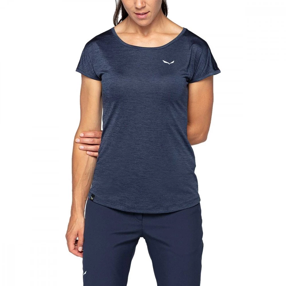 SALEWA T-SHIRT PUEZ MELANGE DONNA Blu 5 SALEWA T-SHIRT PUEZ MELANGE DONNA Blu - immagine 3