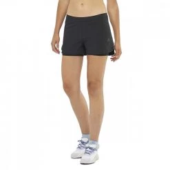SALOMON SHORT CROSS 2IN1 DONNA Nero -Tendenza Italia salomon lc1706500 short cross 2in1 donna abbigliamento running donna 044886101 6500 3