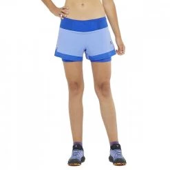 SALOMON SHORT SENSE AERO 2IN1 DONNA Viola -Tendenza Italia salomon lc1731800 short sense aero 2in1 donna abbigliamento running donna 044886801 1800 3