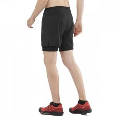 SALOMON SHORT SENSE 2IN1 -Tendenza Italia salomon lc1743700 short sense 2in1 abbigliamento running uomo 044887401 3700 4