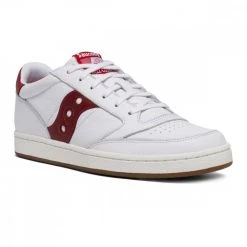 SAUCONY ORIGINALS JAZZ COURT Bianco, Bordeaux -Tendenza Italia saucony originals s70555 jazz court tutte sneaker uomo 046034001 6 3