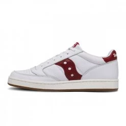 SAUCONY ORIGINALS JAZZ COURT Bianco, Bordeaux -Tendenza Italia saucony originals s70555 jazz court tutte sneaker uomo 046034001 6 5