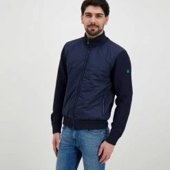 SAVE THE DUCK BOMBER BI-MATERIALE Blu -Tendenza Italia save the duck d30008mremi bomber bi materiale giacconi uomo 044997001 90000 3