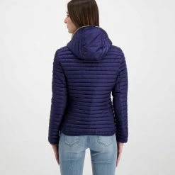 SAVE THE DUCK PIUMINO ALEXIS DONNA Blu -Tendenza Italia save the duck d33620wiris piumino cappuccio alexis donna giacconi donna 044997301 90000 4
